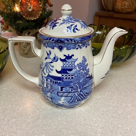 Burleigh • Willow China Coffee Pot - Picture 2 of 7